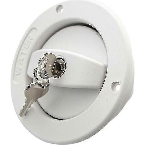 Accessoires pour caravanes et camping-cars : trappe d'entrée d'eau modifiée avec serrure à clé pour réservoir d'eau, verrou pour remorque ou camping-car. (1/5)