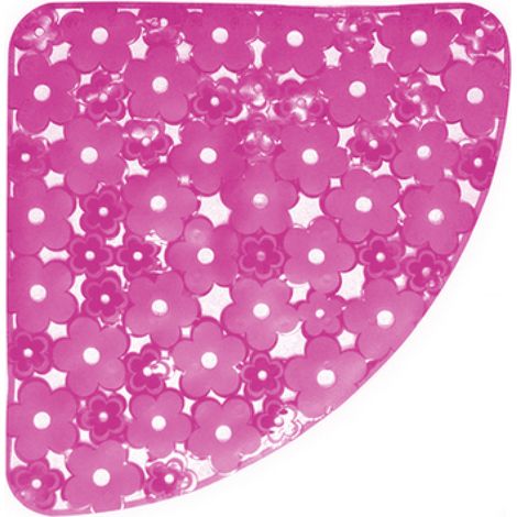 TAPPETO ANTISCIVOLO PER DOCCIA ANGOLO MOD. MARGHERITA CM 59X59- Fucsia- DH