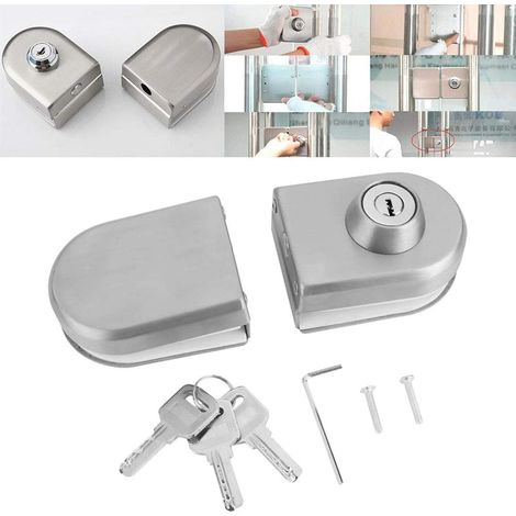 1pcs serrure de porte serrure antivol utilitaire en verre avec clés et autres accessoires pour serrure de sécurité (1/5)