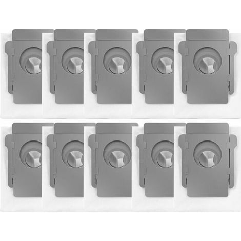 Pack of 10 vacuum cleaner bags for iRobot Roomba i7, i7+, i7 Plus, S9, S9+, i3, i3+, j7, j7+, E5, E6, E7. Replacement bag for iRobot Roomba i7. - AquaForge (1/5)