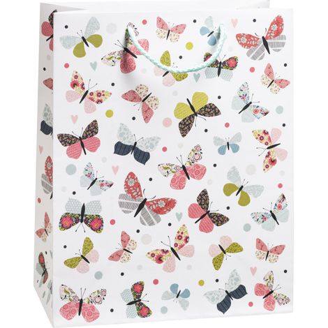 Duni Geschenktüte Mariposa 32 cm