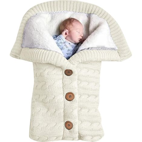 Unisex dicker Fleece-Winterautobezug aus Fleece für Babys von 0-6 Monaten, für Kinderwagen oder Autositz (1/5)