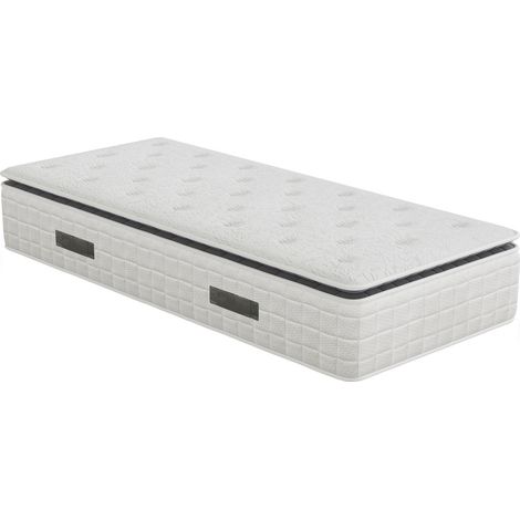 CACHEMIRE - Matelas ressorts ensachés 90x190 cm épaisseur 28 cm