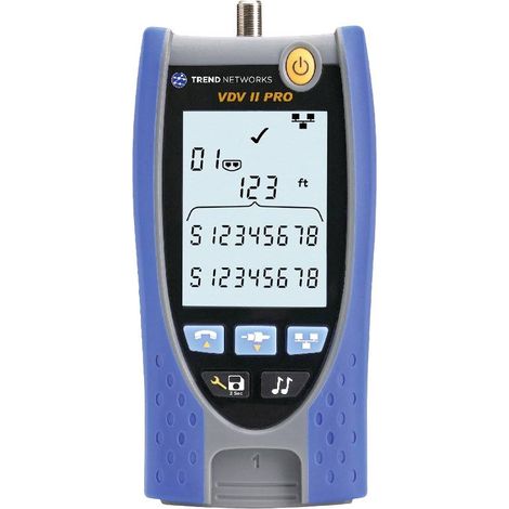 Testeur de câbles VDV II Pro BT – Détection TDR jusqu'à 10G – Bluetooth pour rapports – Localisation des erreurs et diagnostics – Trend Networks