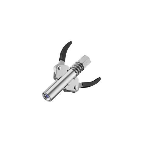 Coupleur G haute pression pour pompe à graisse – Conception double poignée – Acier allié – Pression jusqu'à 10.000 psi- (1/4)