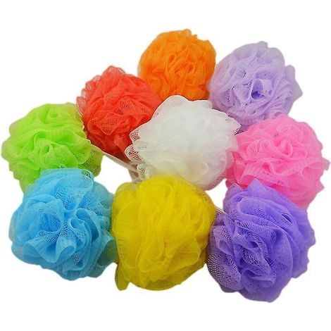 8 boules de bain en maille (1/3)