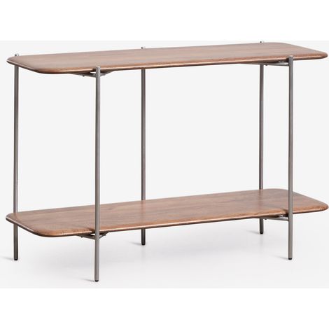 Consola recibidor rectangular 120x40 cm en madera de mango y acero inoxidable Vimara SKLUM (1/5)