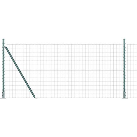 Maison Exclusive - Geschweißter Drahtzaun mit Betonfundament 10 x