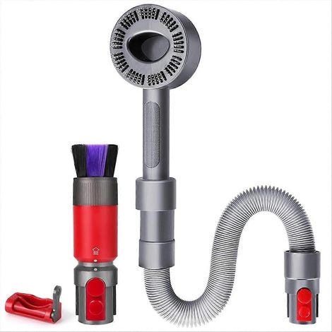 Kit de toilettage pour aspirateur V7 V8 V10 V11 V15, accessoire de nettoyage polyvalent, brosse anti-peluches, adapté aux modèles Dyson, lot complet 5 pièces, outil de soin animal. (1/5)