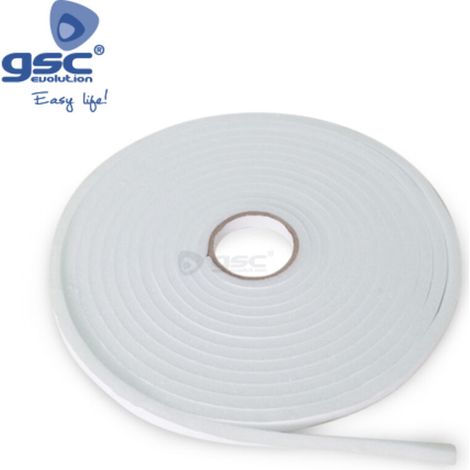 Rouleau de joint d'étanchéité en mousse 9mm 10M blanc 003803806