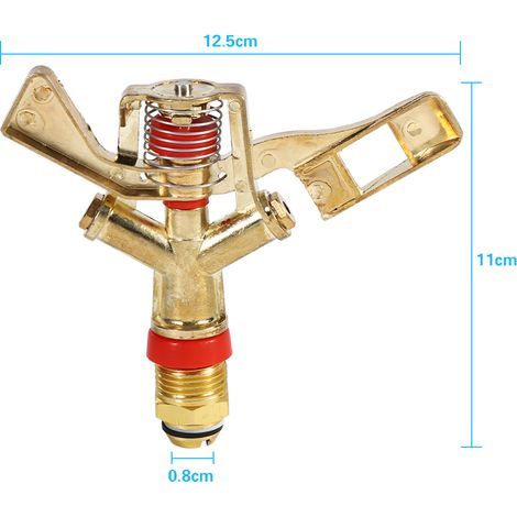 1/2-Zoll-Anschluss, drehbarer Kipphebel aus Messing, Wassersprinkler-Sprühdüse, Gartenbewässerung (1/5)