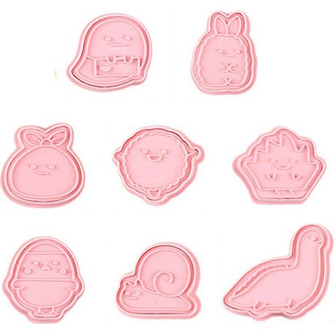 Moule à Pâtisserie 8 Pièces Animaux Plastique Sécuritaire pour Cuisine (1/4)