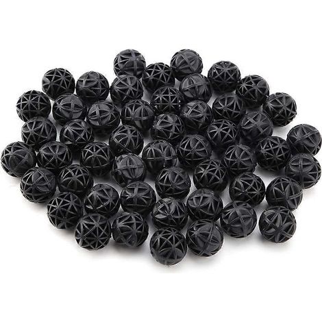 50 billes bioporeuses pour filtre biochimique avec coton (26 mm)