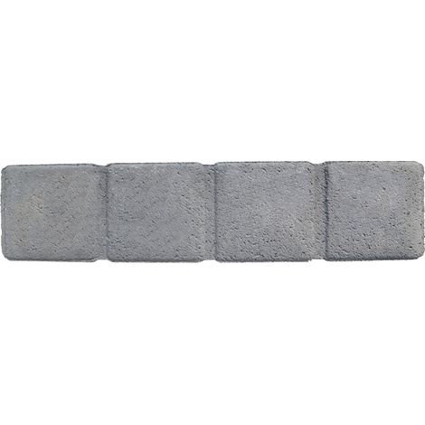 Bordura albione, in pietra, 50x11xh.8 cm, dritta, colore grigio