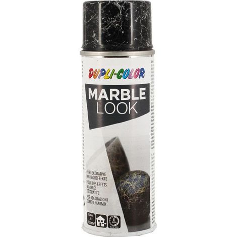 Peinture aérosol décorative - Duplicolor - Marbre EFFECT - Blanc - 200 ml - Résiste aux UV (1/2)