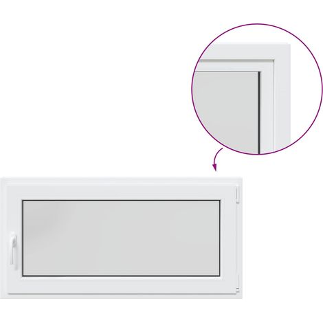 Kellerfenster RISOR 50 x 55 cm PVC und Glas vidaXL