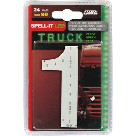 Spell-It Led, 90 mm, 24V - Verde - 1