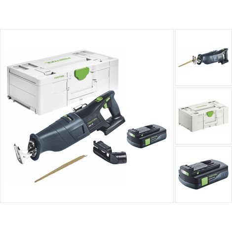 Festool RSC 18 EB-Basic Akku Säbelsäge 18 V Brushless + 1x Akku 3,0 Ah + Systainer - ohne Ladegerät