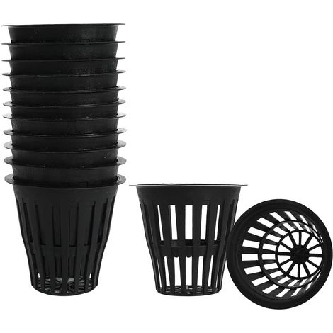 Hydroponics 60 Pieces - Hydroponic Plastic Pots 5cm Mesh Grow Basket, Seedling Buckets (1/5)