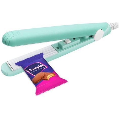 Mini scelleuse thermique pour sacs alimentaires, machine portable de scellage de sacs, film chauffant suspendu à contrôle intelligent pour la conservation des aliments, étanche (vert) (1/5)