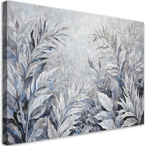 Tableau déco Feuilles abstraites botaniques 90x60 (1/5)