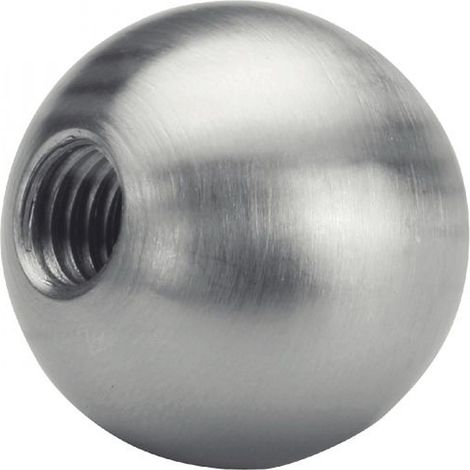 (Lot de 5) Bille partiellement taraudée - Inox A4 Ø6 mm