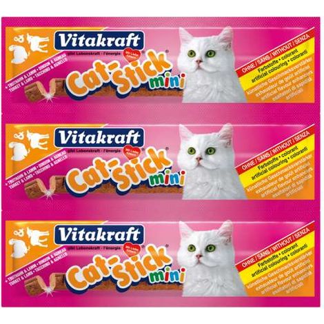 CAT-STICK MINI TACCHINO E AGNELLO 3 PZ 18 GR (1/2)