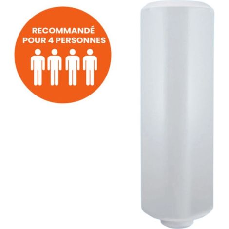 [JAMAIS UTILISE] Chauffe-Eau Électrique 200L Stéatite Vertical Mural Monophasé - 881234