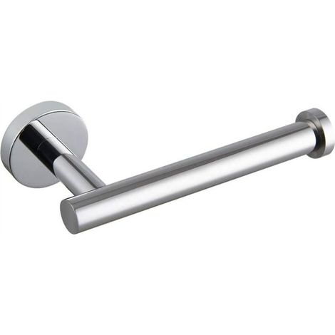 Porta carta igienica a parete monoblocco in acciaio inox antiruggine per hotel, cucine e bagni (argento) (1/5)
