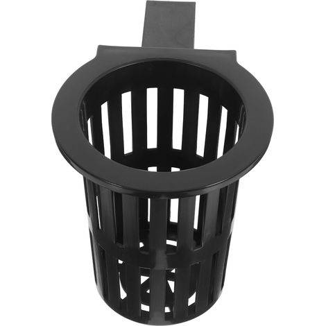 Paniers hydroponiques suspendus, crochet réglable 20 40 mm, fixation murale, plastique noir (1/5)