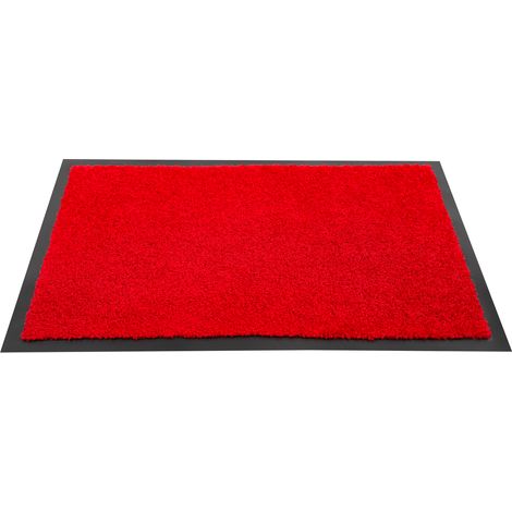 Tapis d'entrée intérieur ALI QAPU 90x120cm Rouge (1/4)