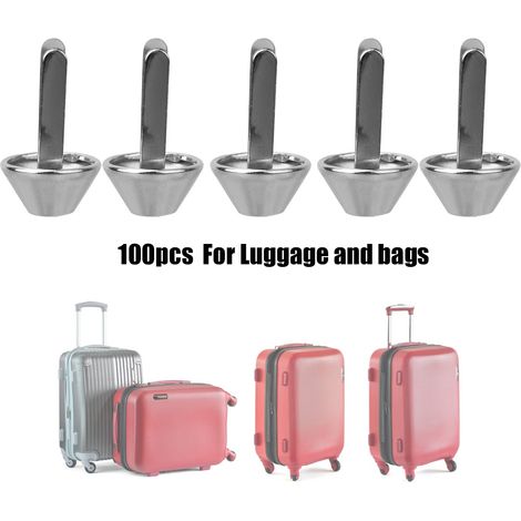 100Pcs Clous de Décoration en Métal Argenté pour Sacs et Accessoires Cuir DIY (1/4)