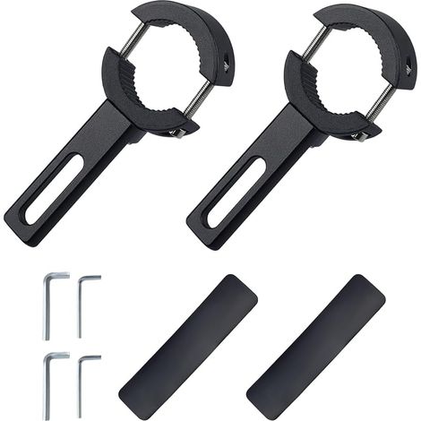 Universelle Motorradscheinwerferhalterung 20–38 mm – Gabel- und Lenkerklemmung für Zusatzscheinwerfer und Nebelscheinwerfer – Verstellbare Motorradlichthalterung ohne Bohren (1/5)