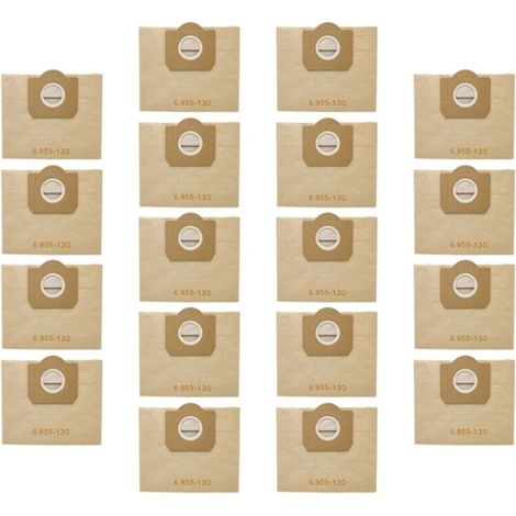 18 sacs à poussière pour WD3 WD3300 MV3 SE4001 SE4002 A2200 A2500 A2600 A2900 aspirateur (1/5)