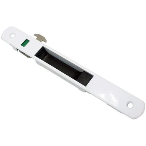 Pair Lntyq Serrure de Porte Coulissante Moderne pour Fenêtre et Porte Coulissante en Verre, Sécurité à Domicile(Blanc,28mm) (1/4)