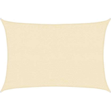 Maison Exclusive - Voile d'ombrage 160 g/m² Crème 3,5x4,5 m PEHD (1/5)