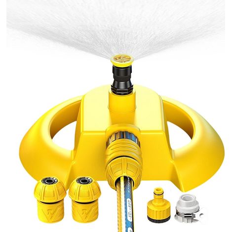 Aspersor de jardín, automático, giratorio 360 grados, aspersor de agua para patio – para riego de hortalizas, uso exterior, césped, jardín (1/5)