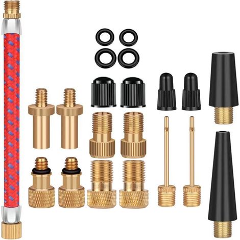 Embout Pompe - 21 Pièces Aiguille Gonflage Ballon avec Boîte de Rangement, Embout Gonflage pour Compresseurs Pompes (1/5)