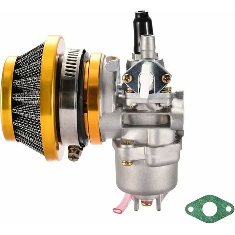 Carburateur - Filtre à Air 44 mm - Pour Moteur 2 Temps 43cc 47cc 49cc - Compatible Karting Scooter Mobylette Mini Quad ATV Tondeuse - Lot de 1