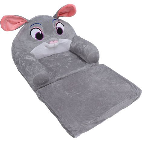 Canapé pliable pour enfants avec motif dessin animé mignon, canapé pliable et doux avec accoudoirs pour chambre et salle de jeux, lapin, 2 couches (1/5)