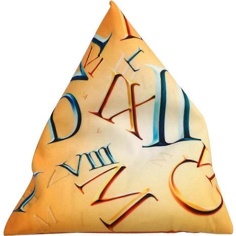 Coussin de support triangulaire multi-angles pour téléphone et tablette, support de lecture pour la maison, le dortoir et une utilisation quotidienne (coussin triangulaire jaune)-18X14.5X14cm-Yellow (1/4)