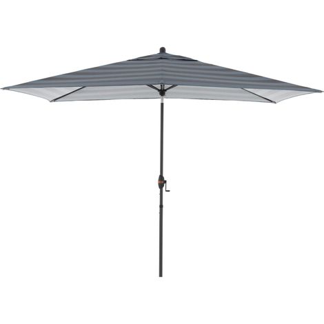 Doppler myZone Mittelmastschirm Auto-Tilt 300 x 200 Sonnenschirm 6 Farben 461465 840S Blockstreifen Anthrazit (1/2)