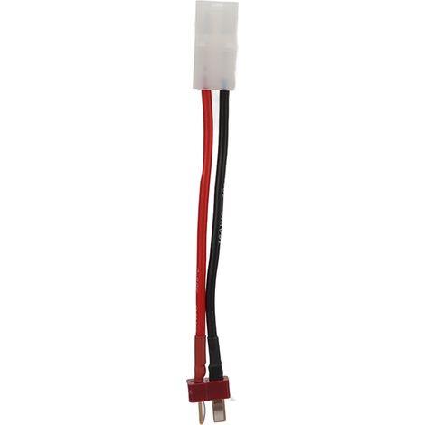Connecteur adaptateur pour câble Tamiya vers T mâle, fil 16AWG, 13,5cm, pour voiture RC, avion, bateau, modèle. (1/5)