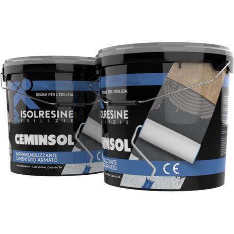 Impermealizzante superfici calcestruzzo orizzontale verticale ceminsol 10 kg (1/5)