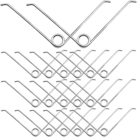 Lot de 20 Ressorts de Rechange V Blanc en Acier Inoxydable pour Sécateurs de Jardinage Accessoires Précis pour Cisailles à Main Pièces de Remplacement Solide pour Coupe-Branches (1/5)