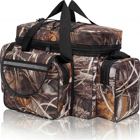 Sac de rangement pour matériel de pêche grande capacité – Sac tactique multifonction (port à l'épaule ou à la main) – Adapté à la pêche en mer (camouflage) (1/5)
