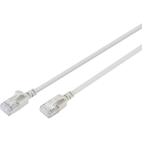 Digitus DK-1632-A-050S RJ45 Câble réseau, câble patch CAT 6a F/FTP 5 m gris code couleur, blindé, mu (1/3)