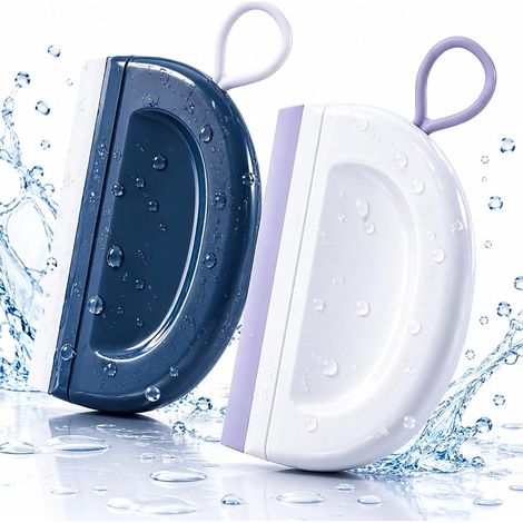 2Pcs Mini Raclette à Verre, Mini Raclettes de Douche, Petites Raclettes pour Portes de Douche, Multi-Usage pour Salle de Bain, Fenêtres et Cuisine, Élimine Les Saletés de Cuisine
