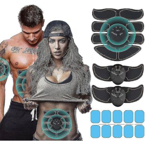 Bauchmuskeltrainingsgerät, EMS-Muskelstimulator, Bauchmuskeltrainer, Heimtraining, Fitness, roter Bauchmuskelstimulator (1/3)