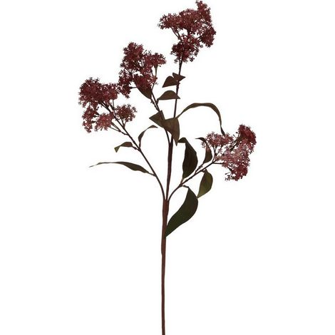 Medium Smokebush (Single Stem Flower) - Plastic - Height 79 cm - Burgundy